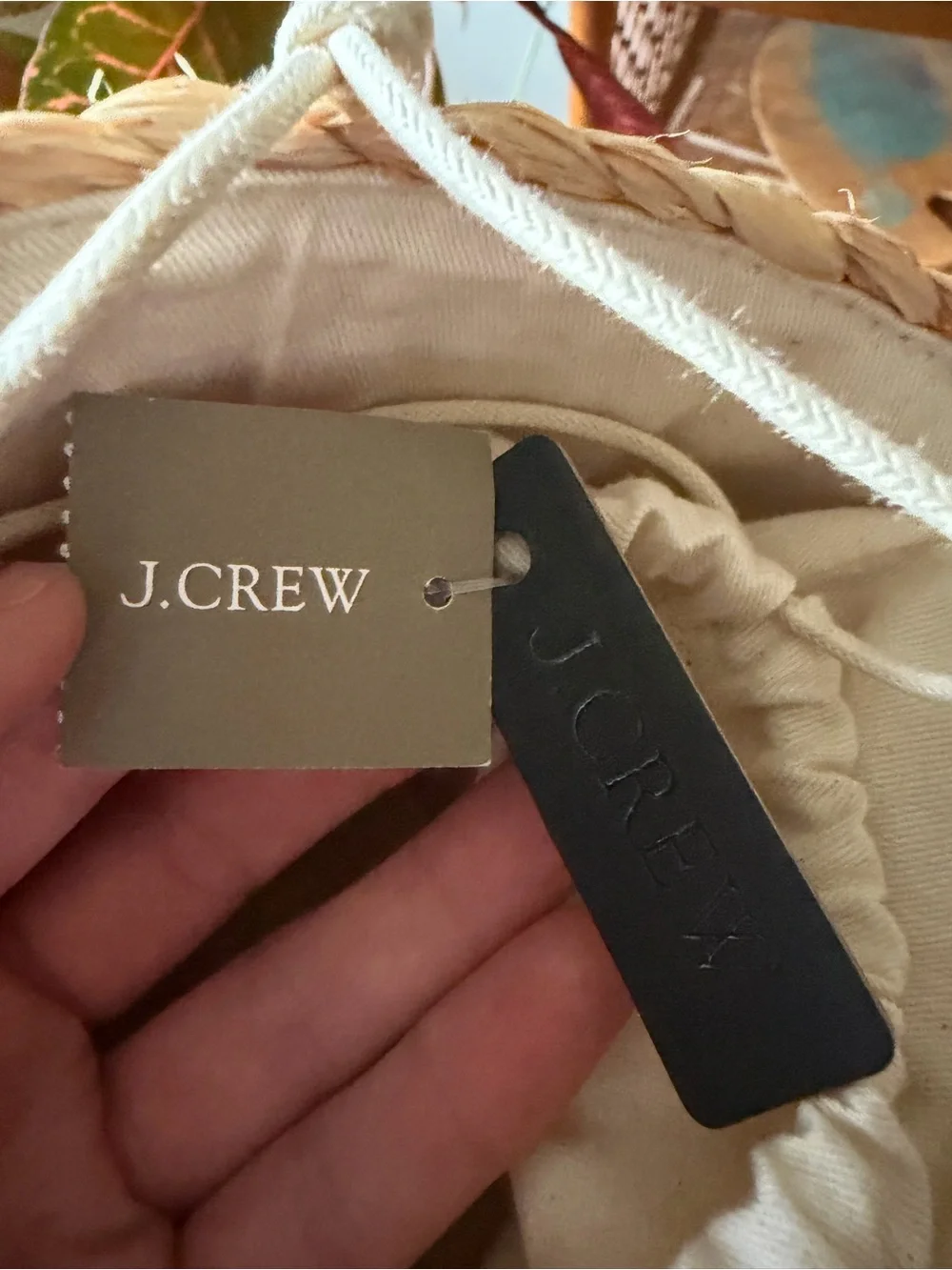 J. Crew tags straw